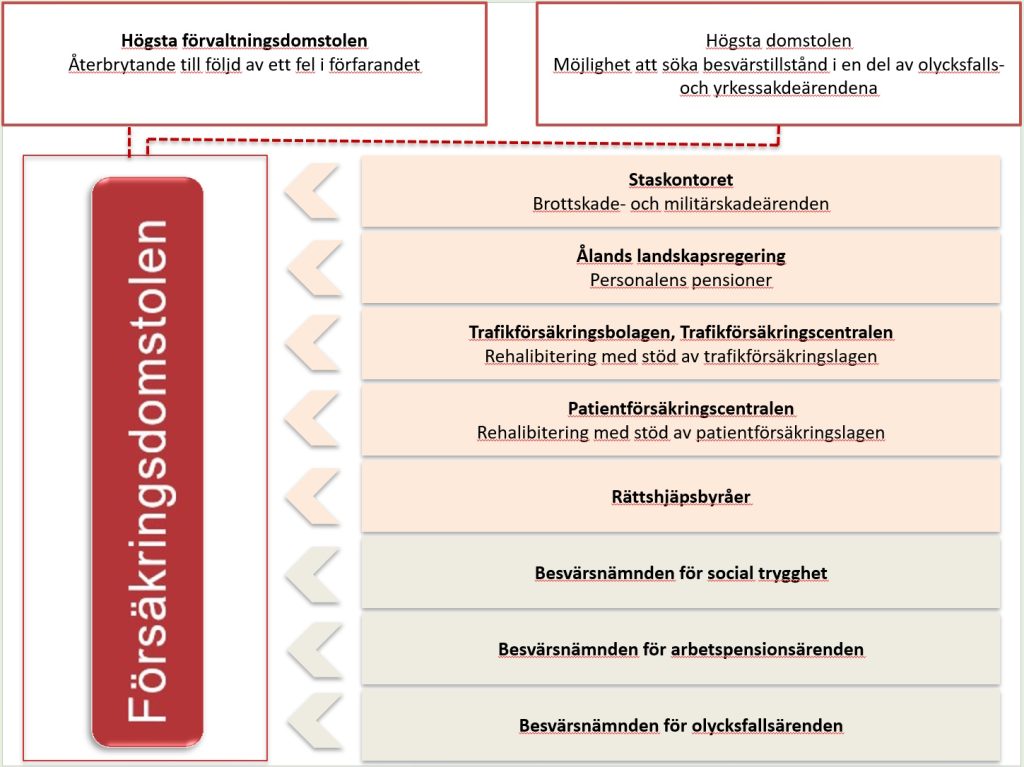 Försäkringsdomstolens ställning i systemet för ändringssökande